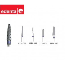 Edenta TC Cross Cut Burs - Sprial Fine - Purple Band - 1pc - Options Available